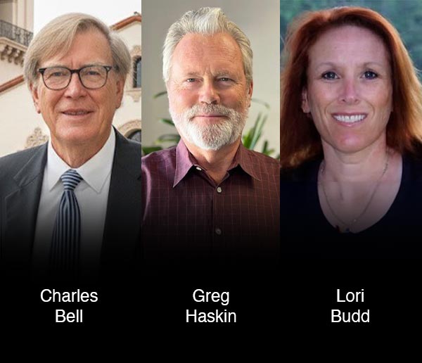 Chuck Bell, Greg Haskin, Lori Budd
