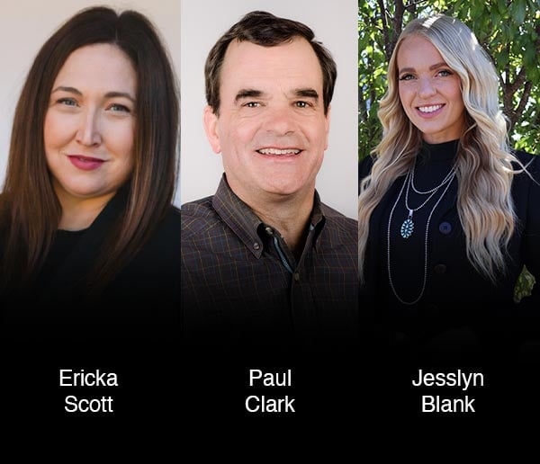 Ericka Scott, Paul Clark, Exec. Director & Jesslyn Blank